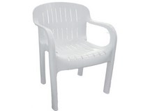 Кресло N4 Летнее пластиковое, арт. 4737-110-0005-belyj, цвет: белый