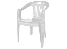 Кресло N5 Комфорт-1 пластиковое, арт. 4737-110-0031-belyj, цвет: белый