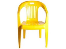 Кресло N5 Комфорт-1 пластиковое, арт. 4737-110-0031-zheltyj, цвет: желтый