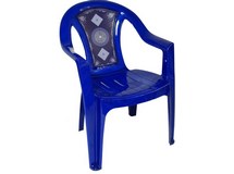 Кресло N8 с деколем Сапфир пластиковое, арт. 4737-110-0013-sinij, цвет: синий