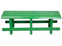 Скамья N3 пластиковая без спинки, арт. 4737-120-0040-zelenyj, цвет: зеленый