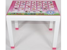 Стол детский с деколем пластиковый, арт. 4737-160-0057-rozovyj, цвет: розовый
