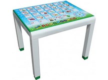 Стол детский с деколем пластиковый, арт. 4737-160-0057-zelenyj, цвет: зеленый