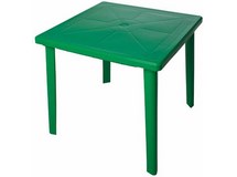 Стол квадратный пластиковый, арт. 4737-130-0019-kv-pr-zelenyj, цвет: зеленый