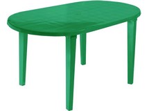 купить Стол овальный пластиковый, арт. 4737-130-0021-zelenyj, цвет: зеленый