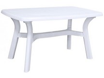 Стол прямоугольный Премиум пластиковый, арт. 4737-130-0014-belyj, цвет: белый