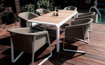 купить Комплект мебели Tesno 202420 (Тэсно) стол + 6 кресел