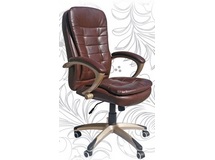 Кресло компьютерное офисное 106B, коричневое