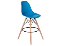 купить Барный стул PP623G Eames Style DSW светлые ножки, голубой