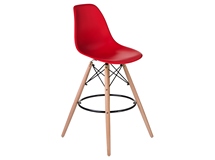 купить Барный стул PP623G Eames Style DSW светлые ножки, красный