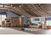 Комплект мебели серии Фрегат для детской комнаты компоновка 1, цвет: дуб вотан/фотопечать