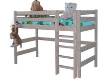 купить Кровать детская Соня 5 с прямой лестницей (белая)