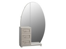 Комбинированный шкаф для одежды с зеркалом для спальни Белла