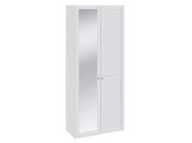купить Шкаф для одежды с одной глухой и одной зеркальной Ривьера СМ-241.22.002R, каркас/фасад - белый