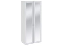 купить Шкаф для одежды с двумя зеркальными дверями Ривьера СМ-241.07.102, каркас/фасад - белый