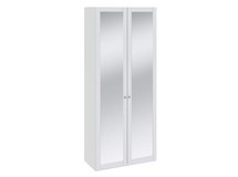 Шкаф для одежды с двумя зеркальными дверями Ривьера СМ-241.22.102, каркас/фасад - белый