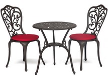Стол и два стула Романс (Romance), цвет черный